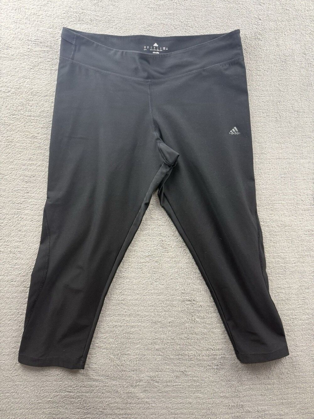 Adidas Womens Black Leggings size Large Climate Capris